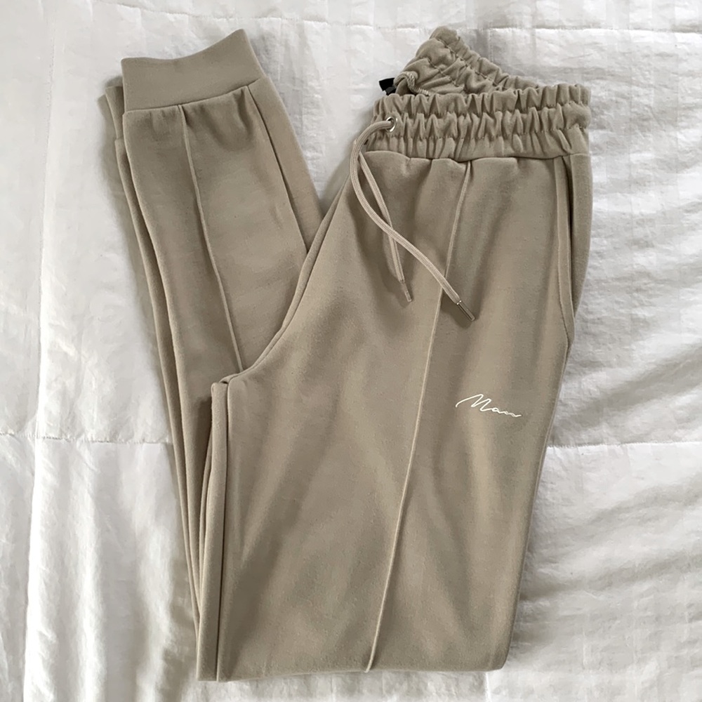 BOOHOO MAN beige Joggers